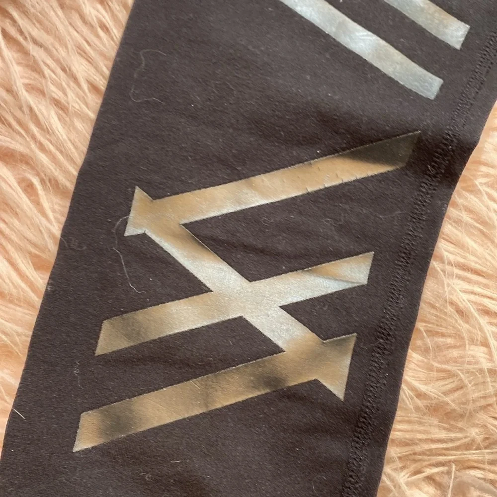 Alo Yoga Lineal Airbrush Stripe Black Leggings sz S